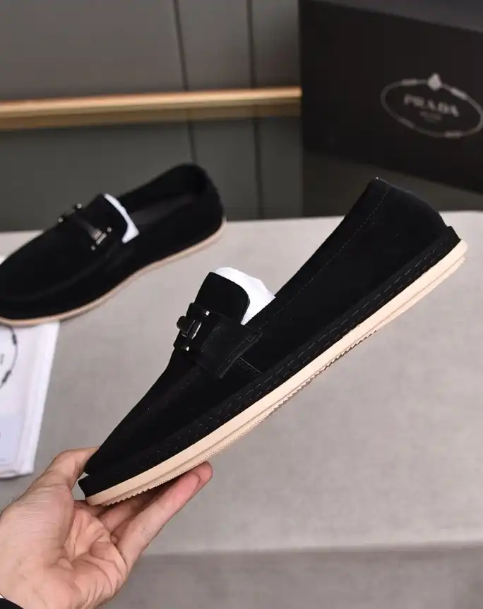 hype Prada Leather Shoes