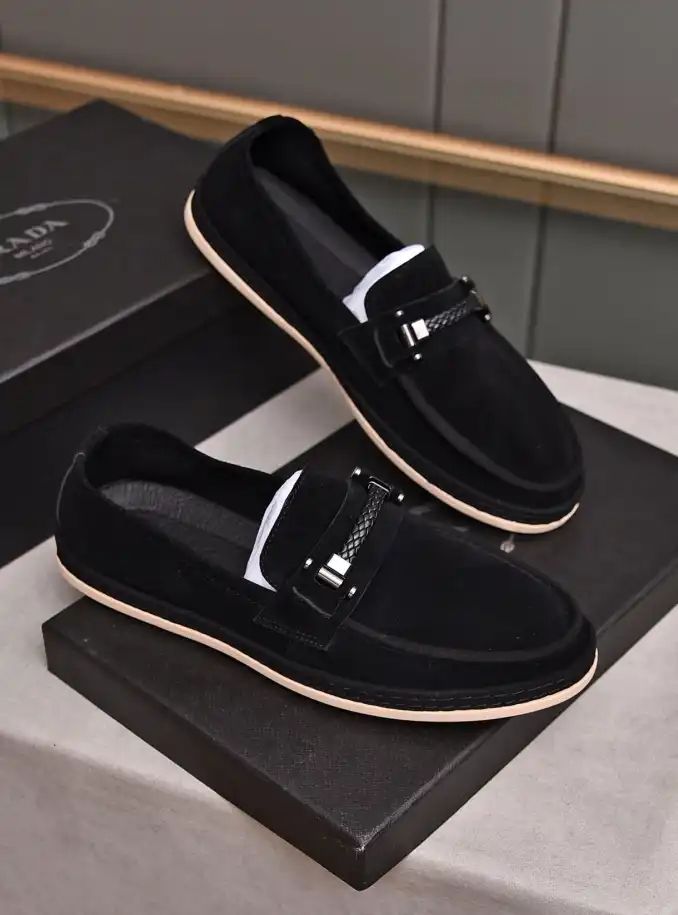 hype Prada Leather Shoes