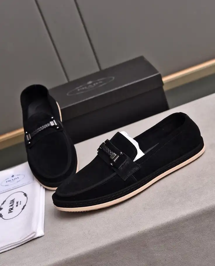 hype Prada Leather Shoes