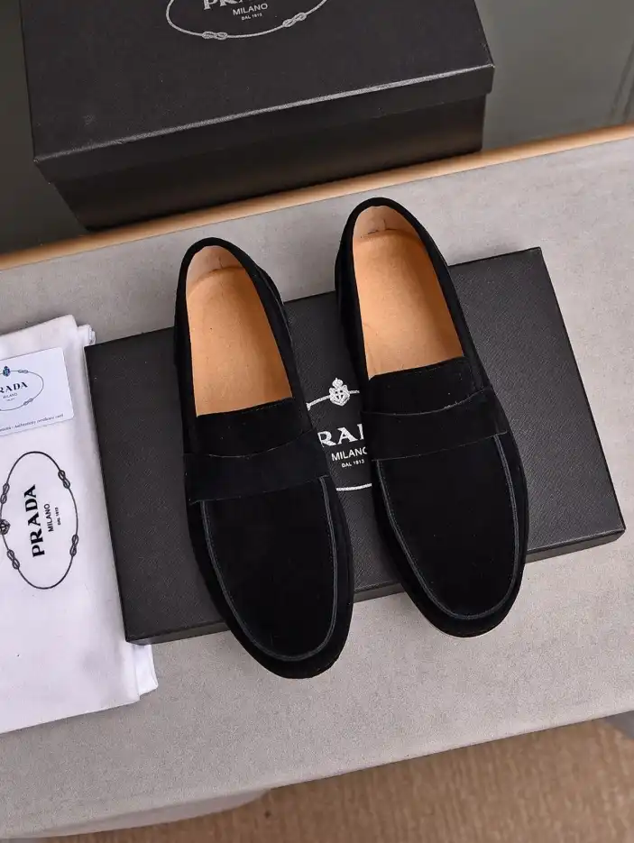 hype Prada Leather Shoes