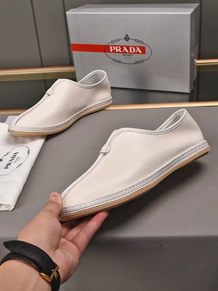 hype Prada Leather Shoes