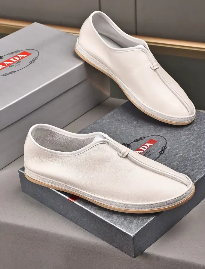 hype Prada Leather Shoes