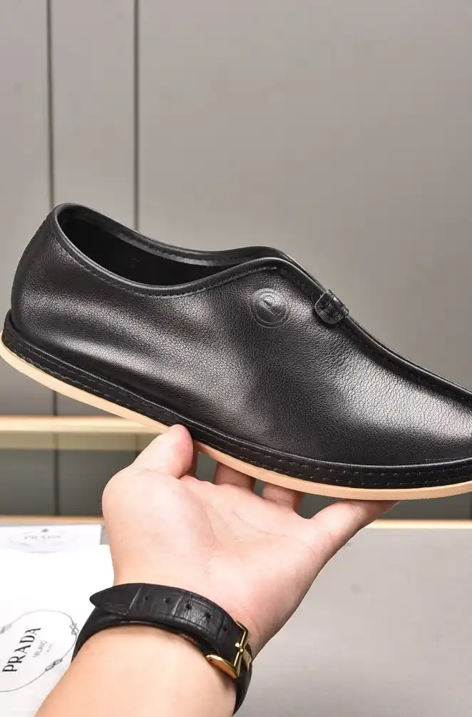 hype Prada Leather Shoes