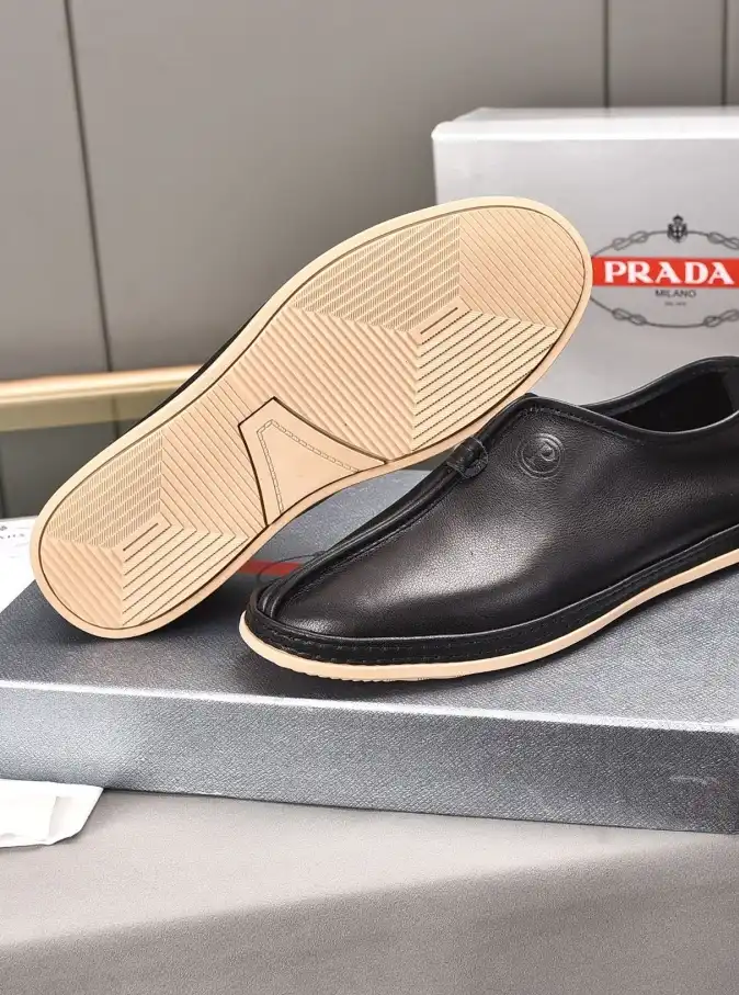 hype Prada Leather Shoes