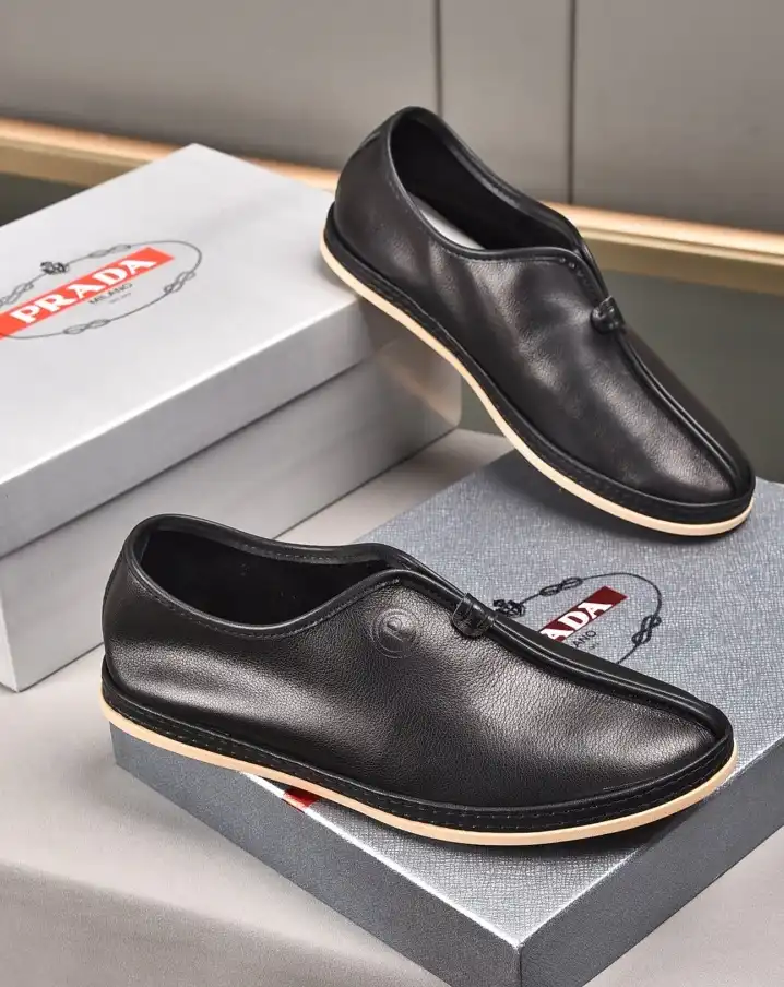 hype Prada Leather Shoes