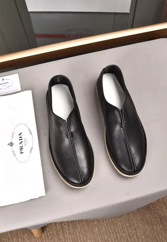 hype Prada Leather Shoes