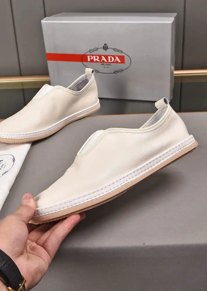 hype Prada Leather Shoes