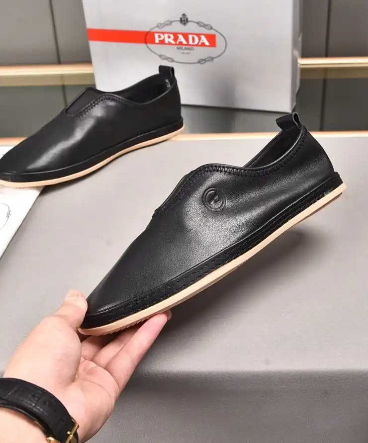 hype Prada Leather Shoes