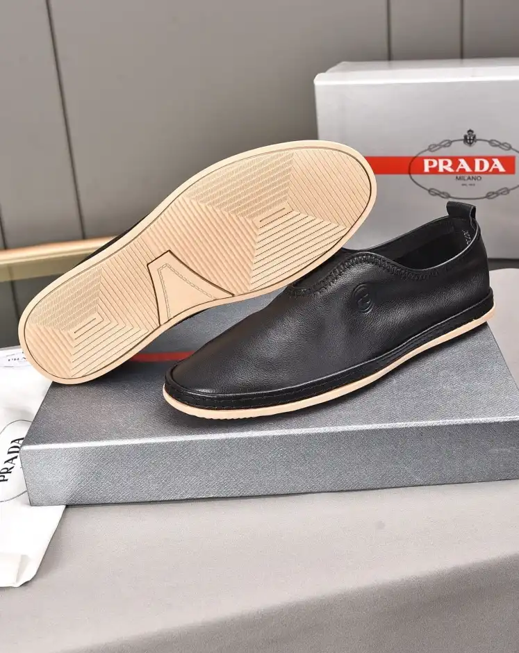 hype Prada Leather Shoes