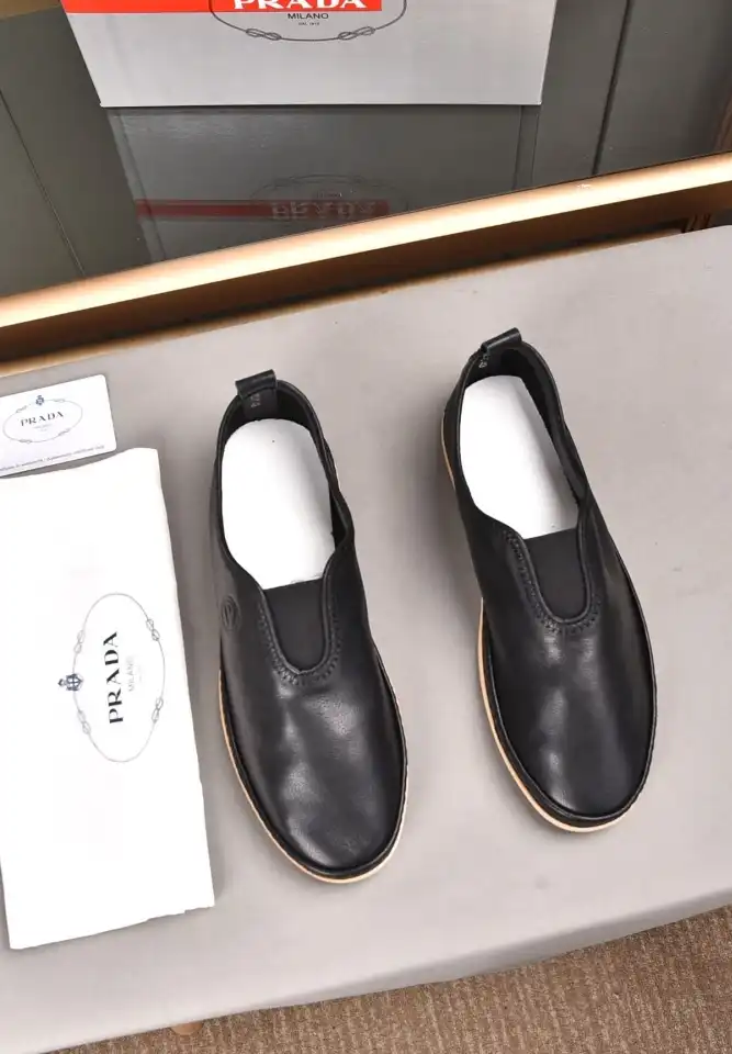 hype Prada Leather Shoes