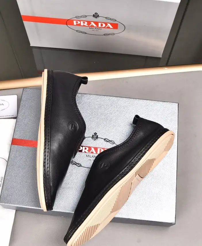 hype Prada Leather Shoes