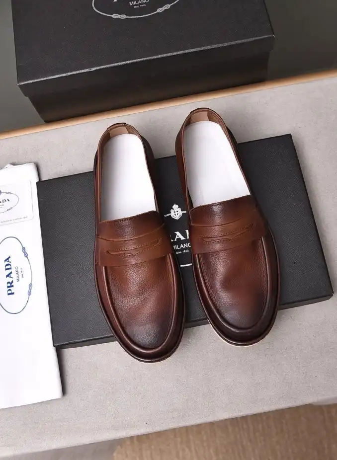 hype Prada Leather Shoes