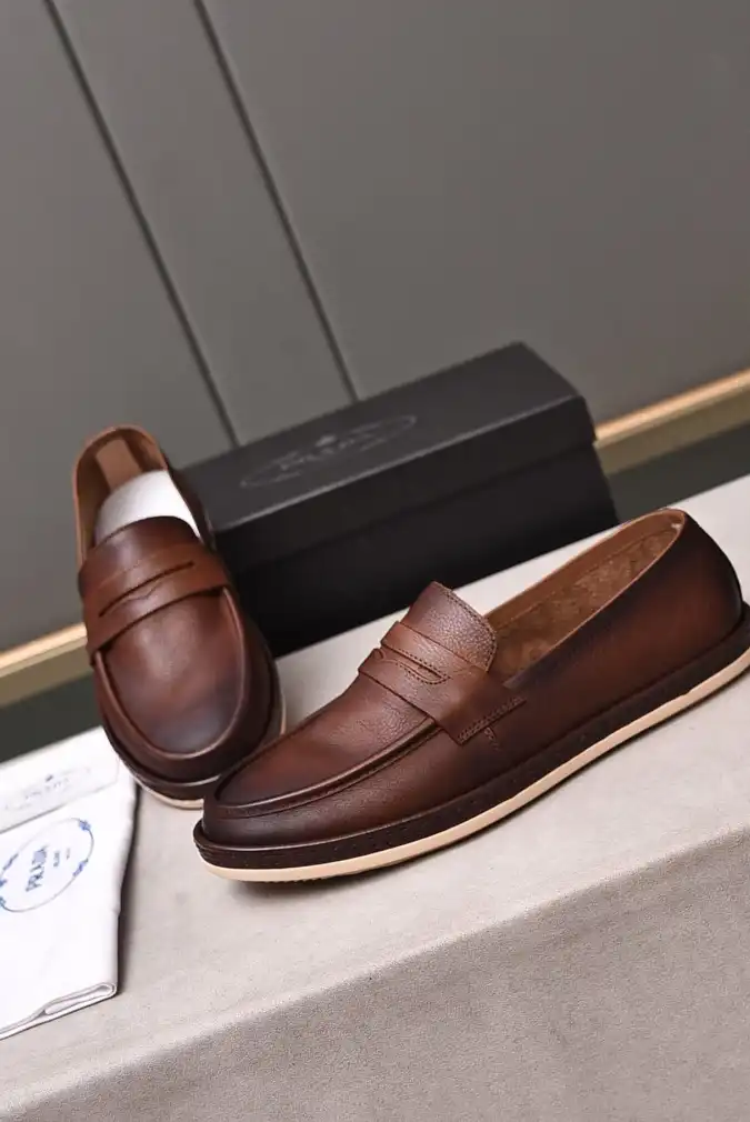 hype Prada Leather Shoes