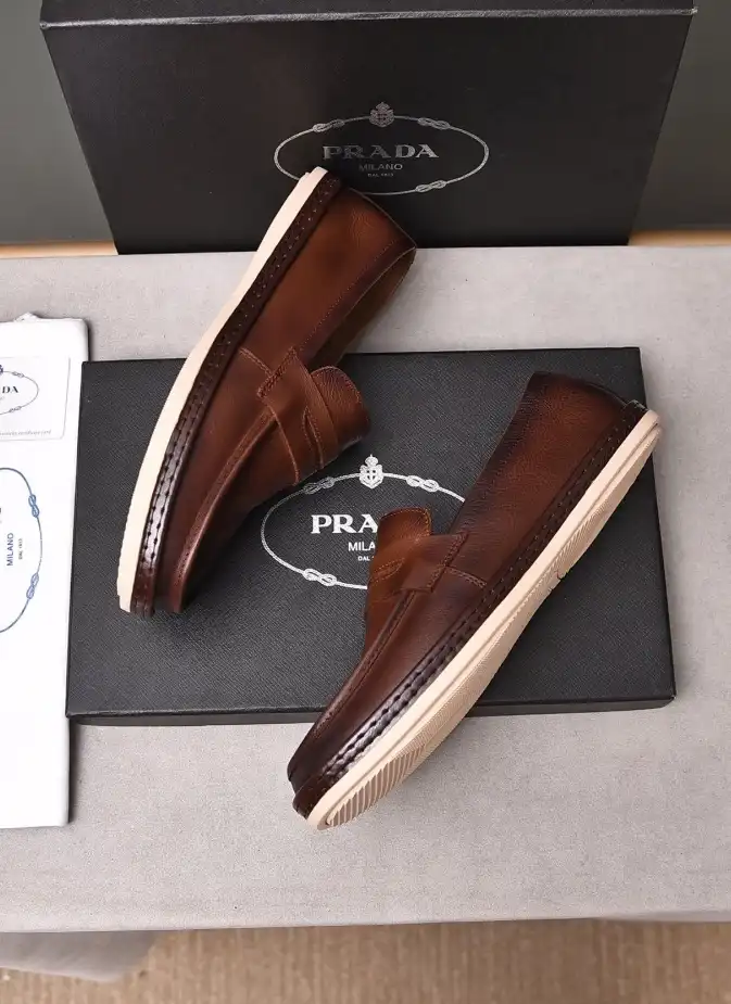 hype Prada Leather Shoes