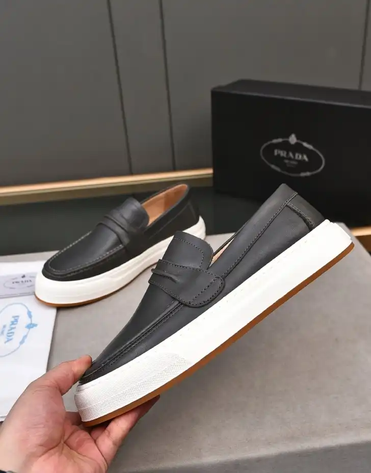 hype Prada Leather Shoes