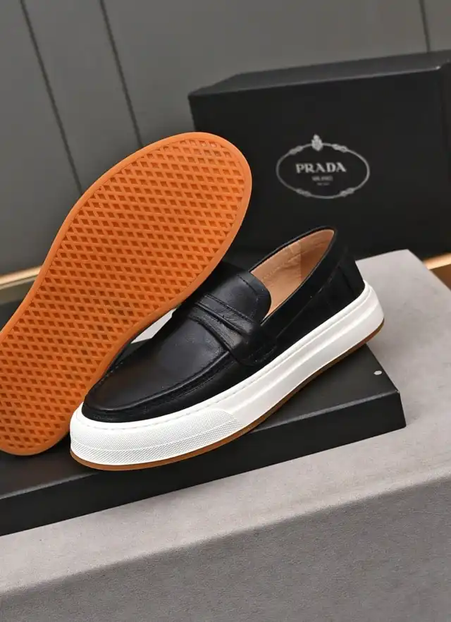 hype Prada Leather Shoes