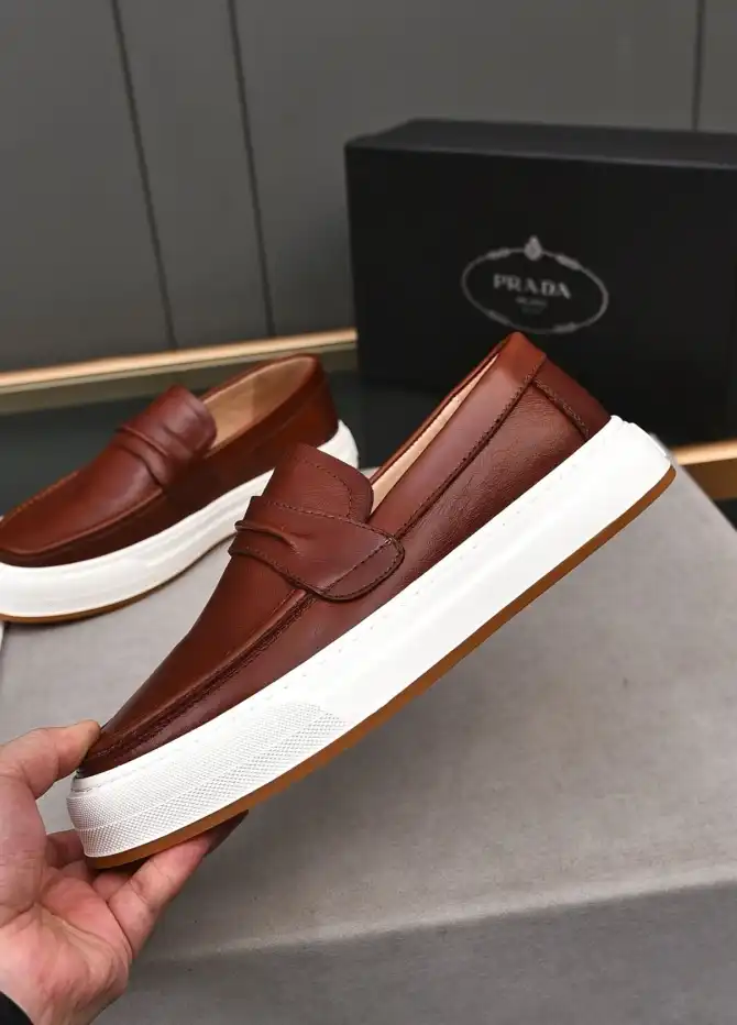 hype Prada Leather Shoes