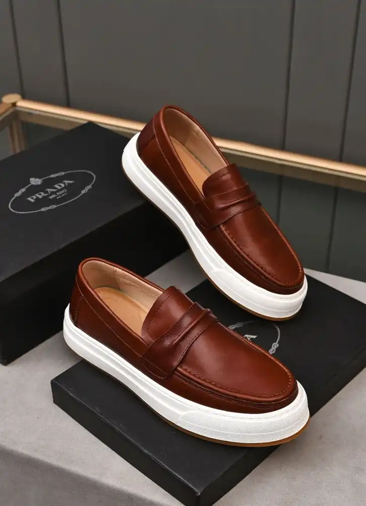 hype Prada Leather Shoes