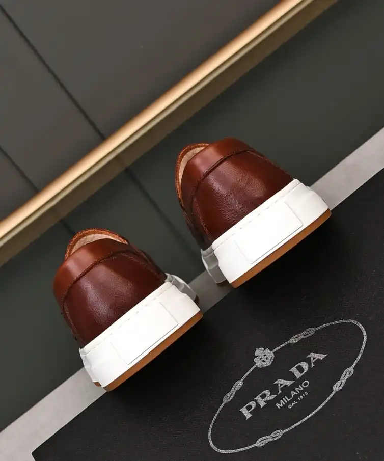 hype Prada Leather Shoes