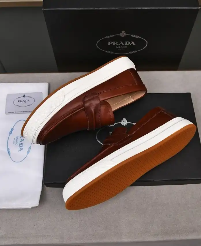 hype Prada Leather Shoes