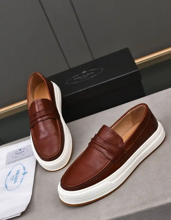 hype Prada Leather Shoes