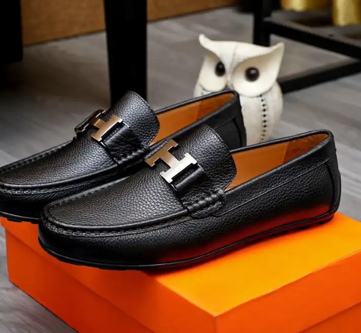 hype Hermes Leather Shoes