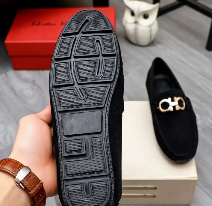 hype Ferragamo Leather Shoes