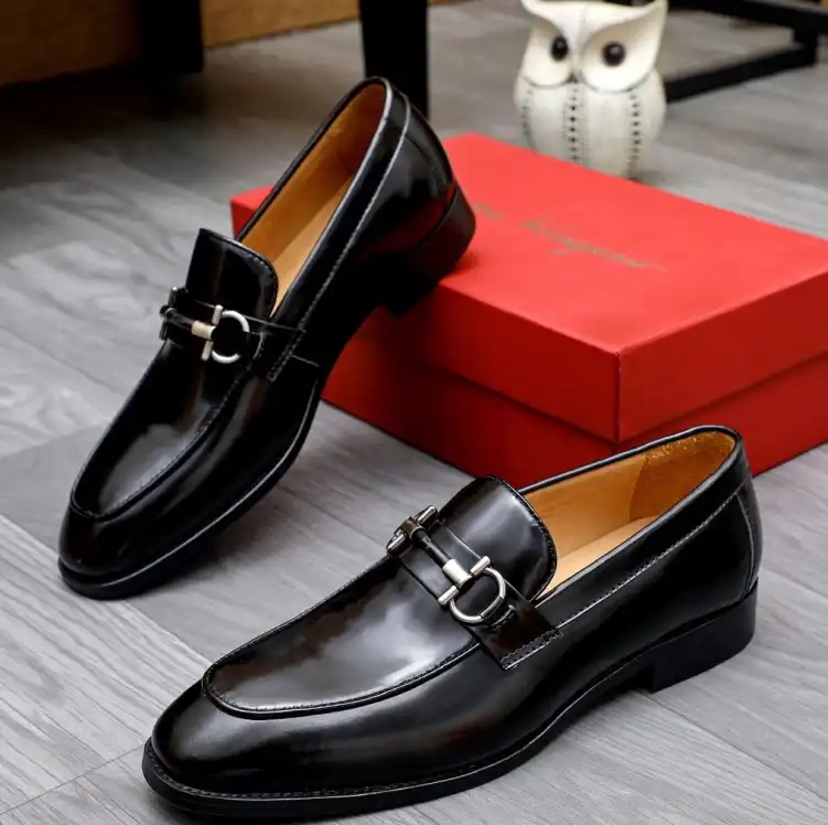 hype Ferragamo Leather Shoes