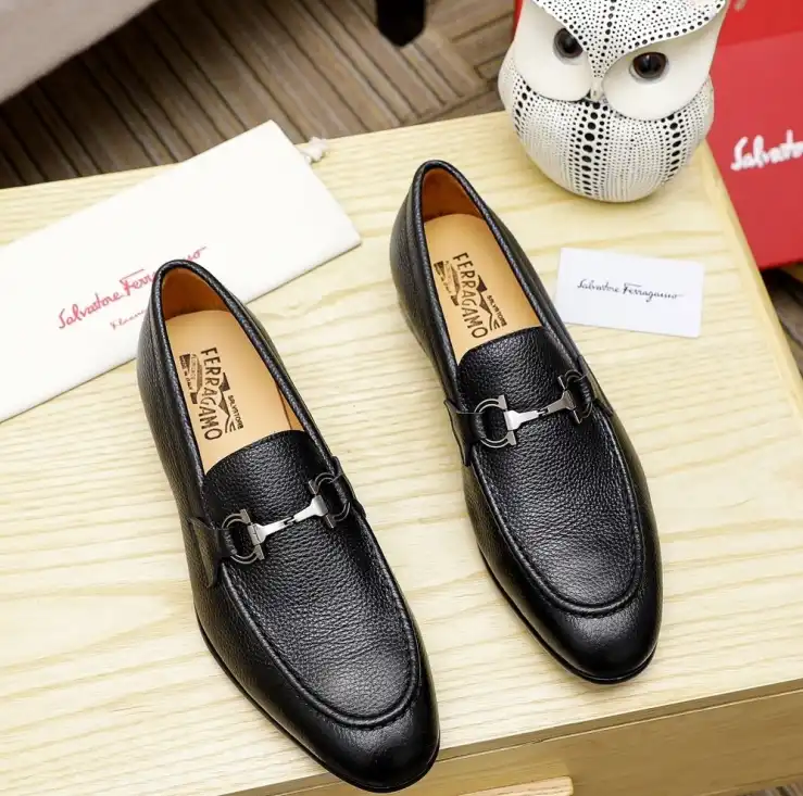 hype Ferragamo Leather Shoes