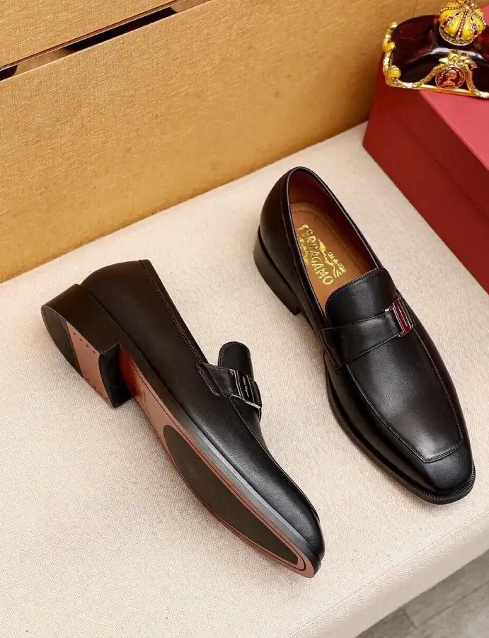 hype Ferragamo Leather Shoes