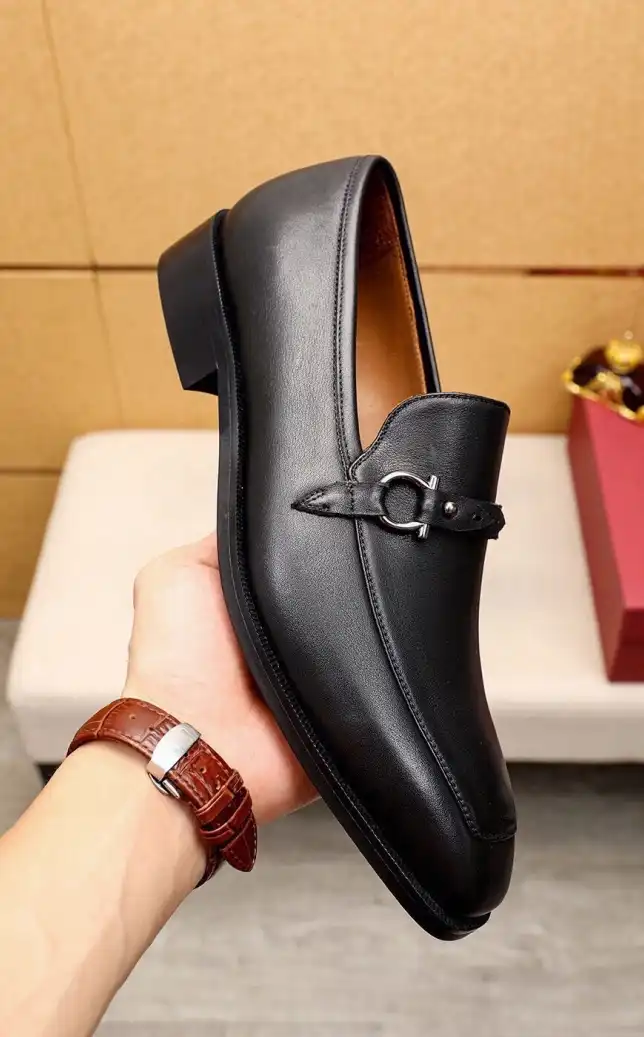 hype Ferragamo Leather Shoes