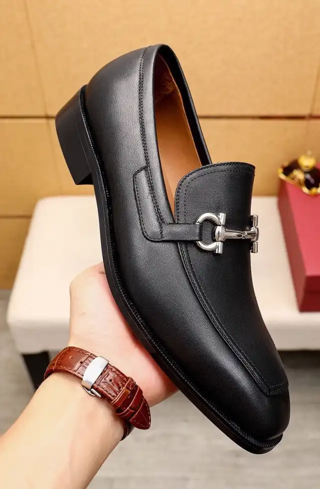 hype Ferragamo Leather Shoes