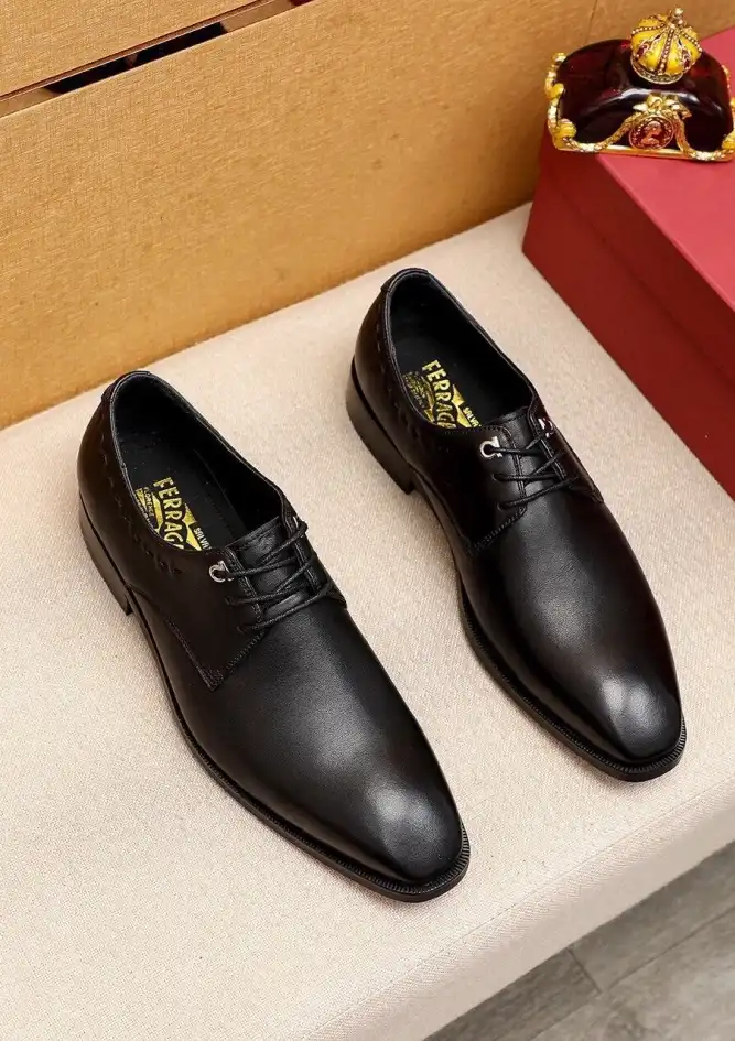 hype Ferragamo Leather Shoes