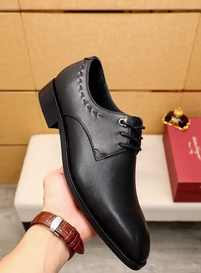 hype Ferragamo Leather Shoes