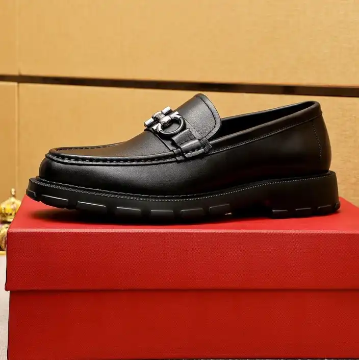 hype Ferragamo Leather Shoes