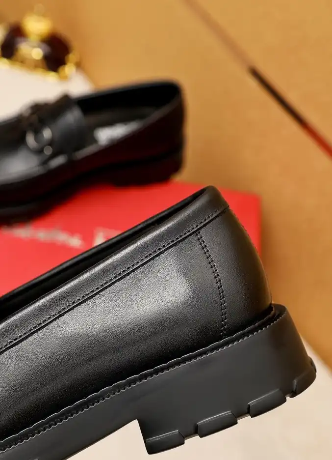 hype Ferragamo Leather Shoes