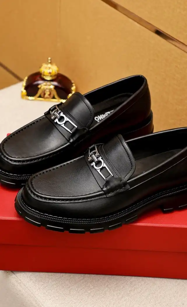 hype Ferragamo Leather Shoes