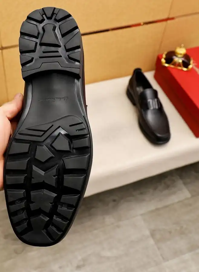 hype Ferragamo Leather Shoes