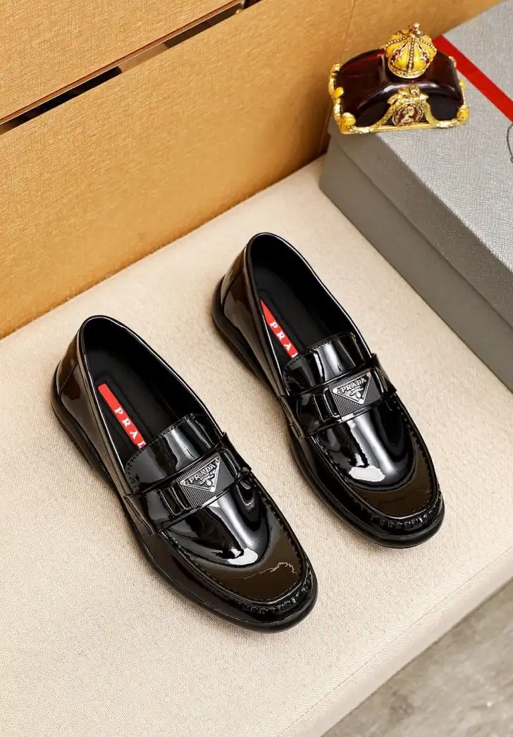 hype Prada Leather Shoes