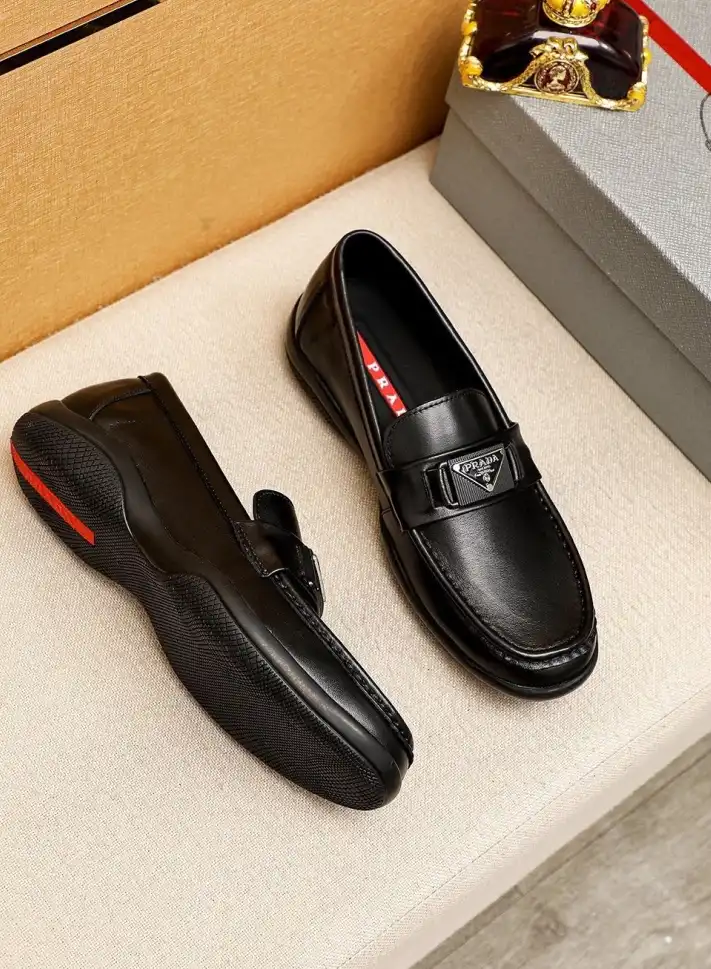 hype Prada Leather Shoes