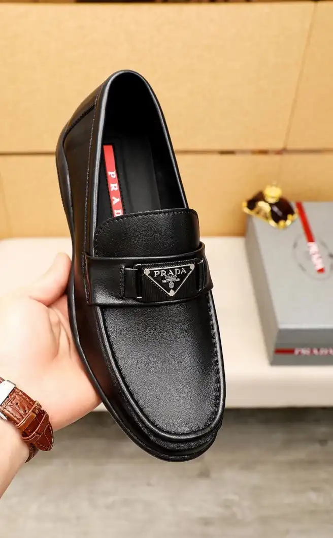 hype Prada Leather Shoes