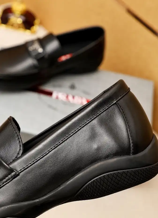 hype Prada Leather Shoes