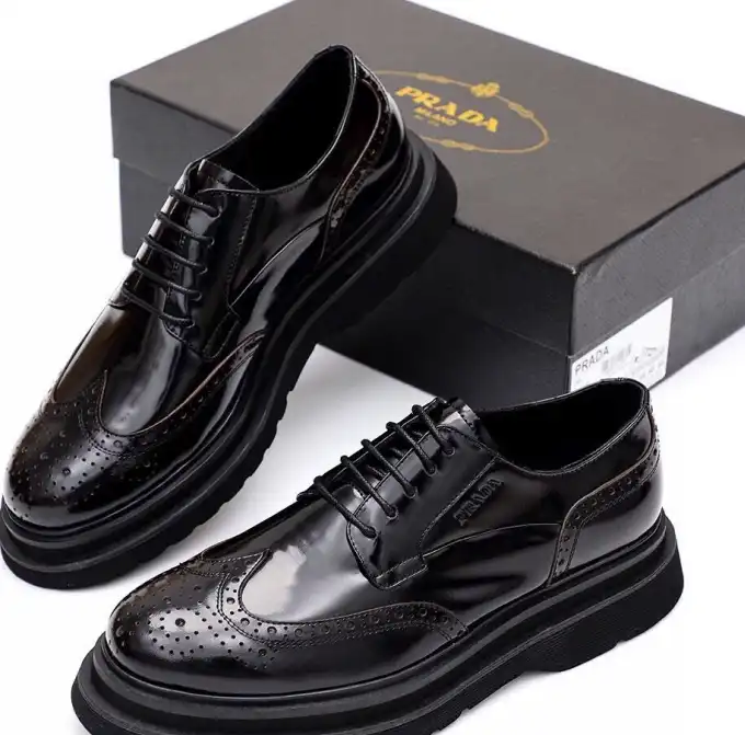 hype Prada Leather Shoes