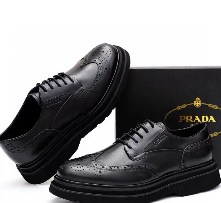 hype Prada Leather Shoes