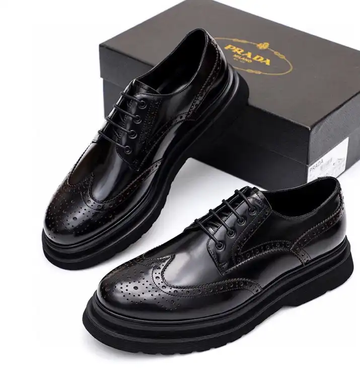 hype Prada Leather Shoes