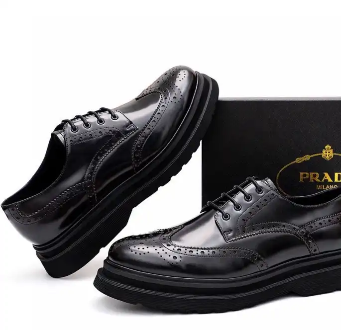 hype Prada Leather Shoes