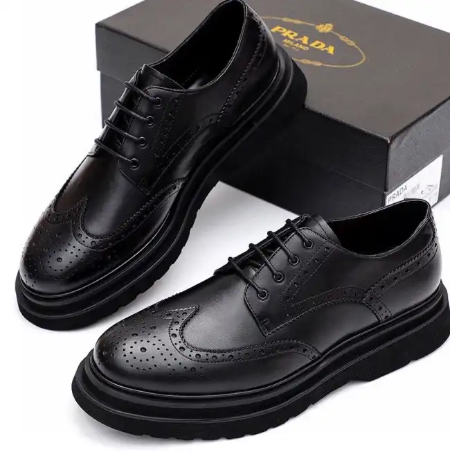 hype Prada Leather Shoes