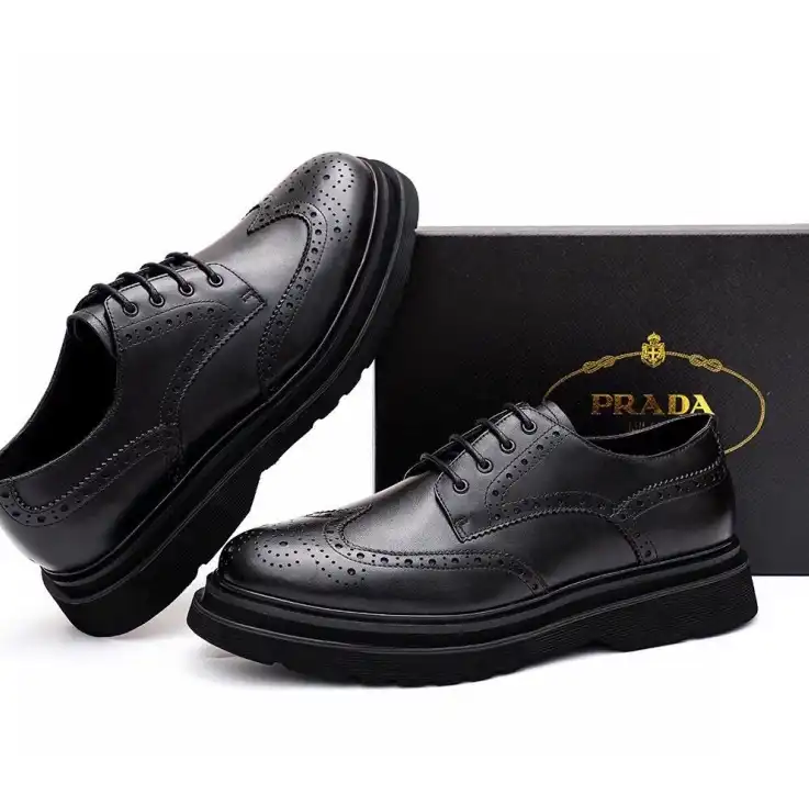 hype Prada Leather Shoes