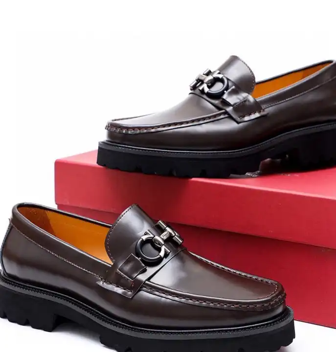 hype Ferragamo Leather Shoes