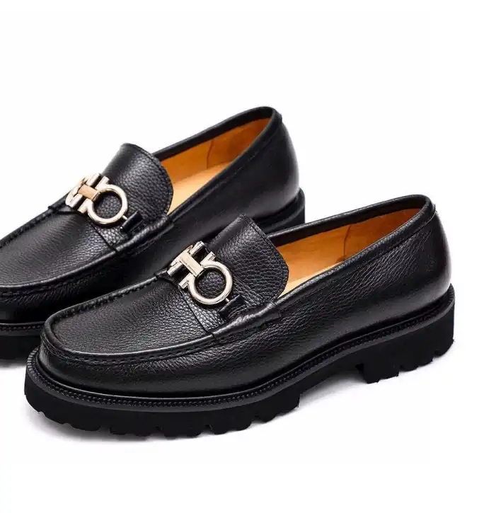 hype Ferragamo Leather Shoes